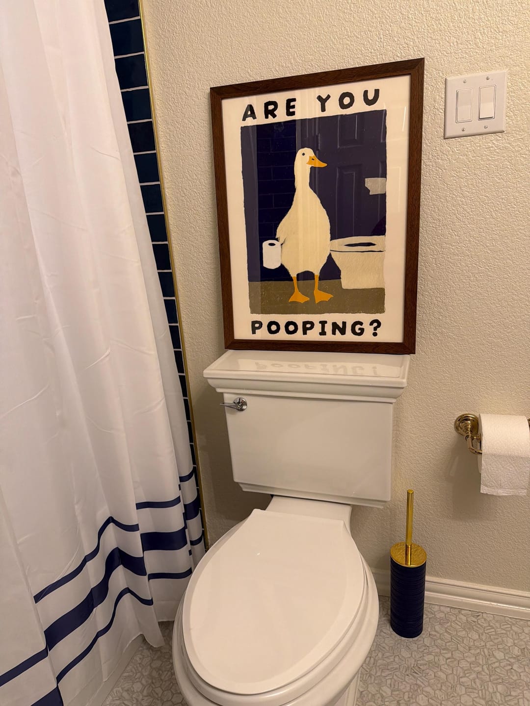 Customer photo review of Are You Pooping? Goose Print