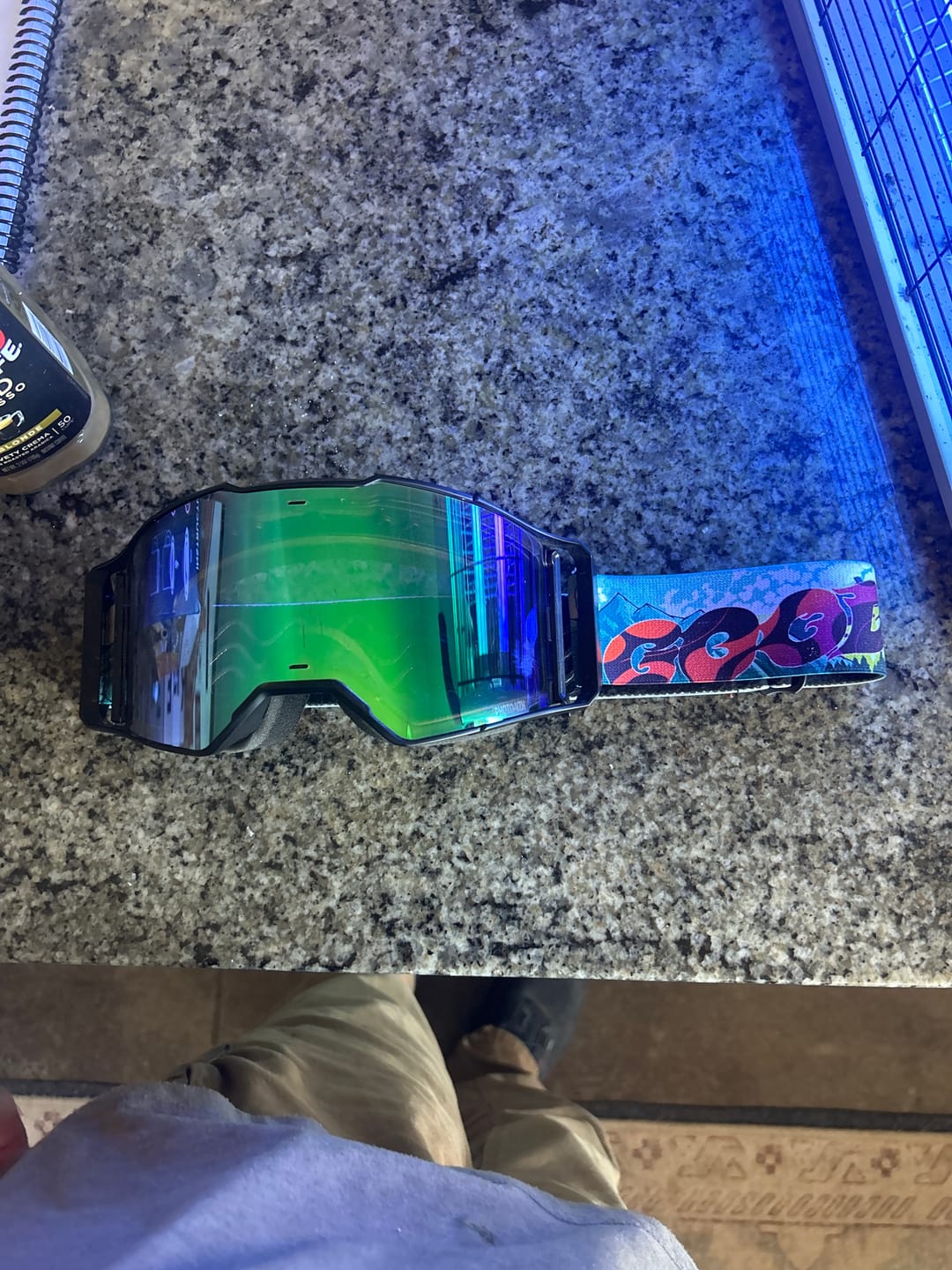 Customer photo review of Gracey Moto/MTB Goggle - Photochromic Green Lens