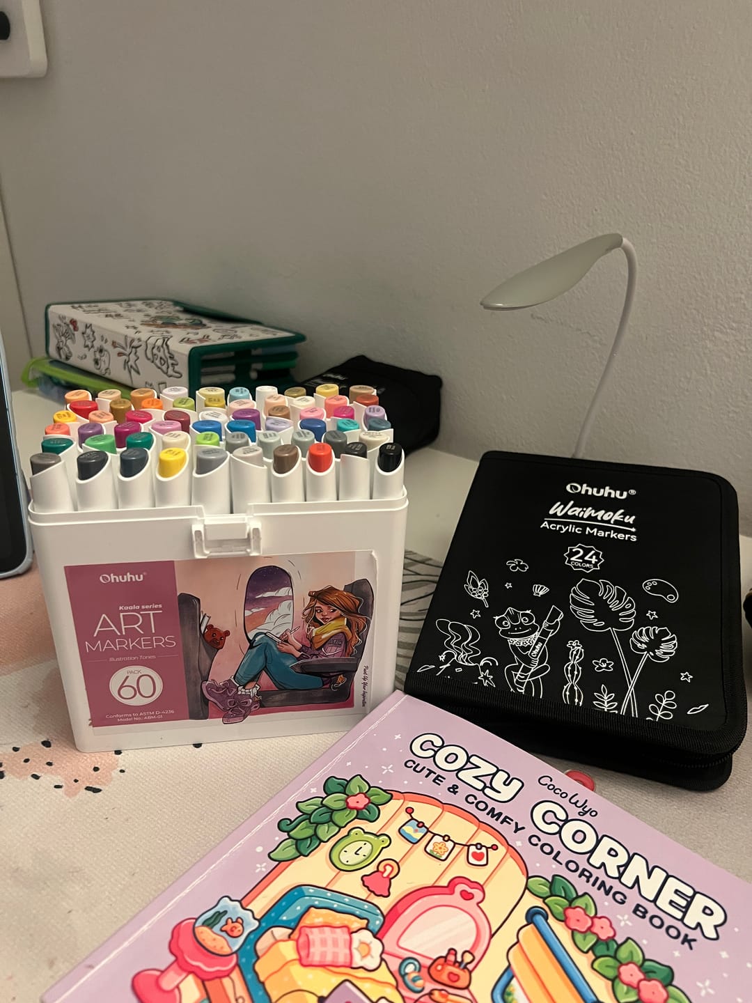 Customer photo review of Ohuhu Kaala Dual Tips Alcohol Art Markers- 60 Colors Illustrations