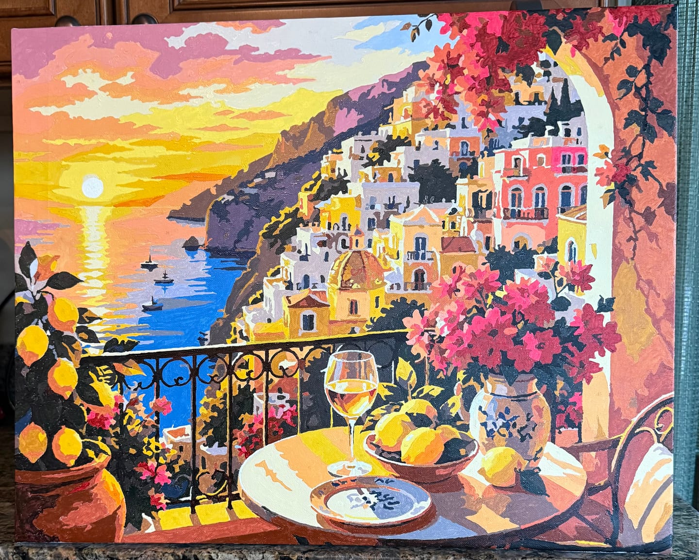 Customer photo review of Amalfi Sunset