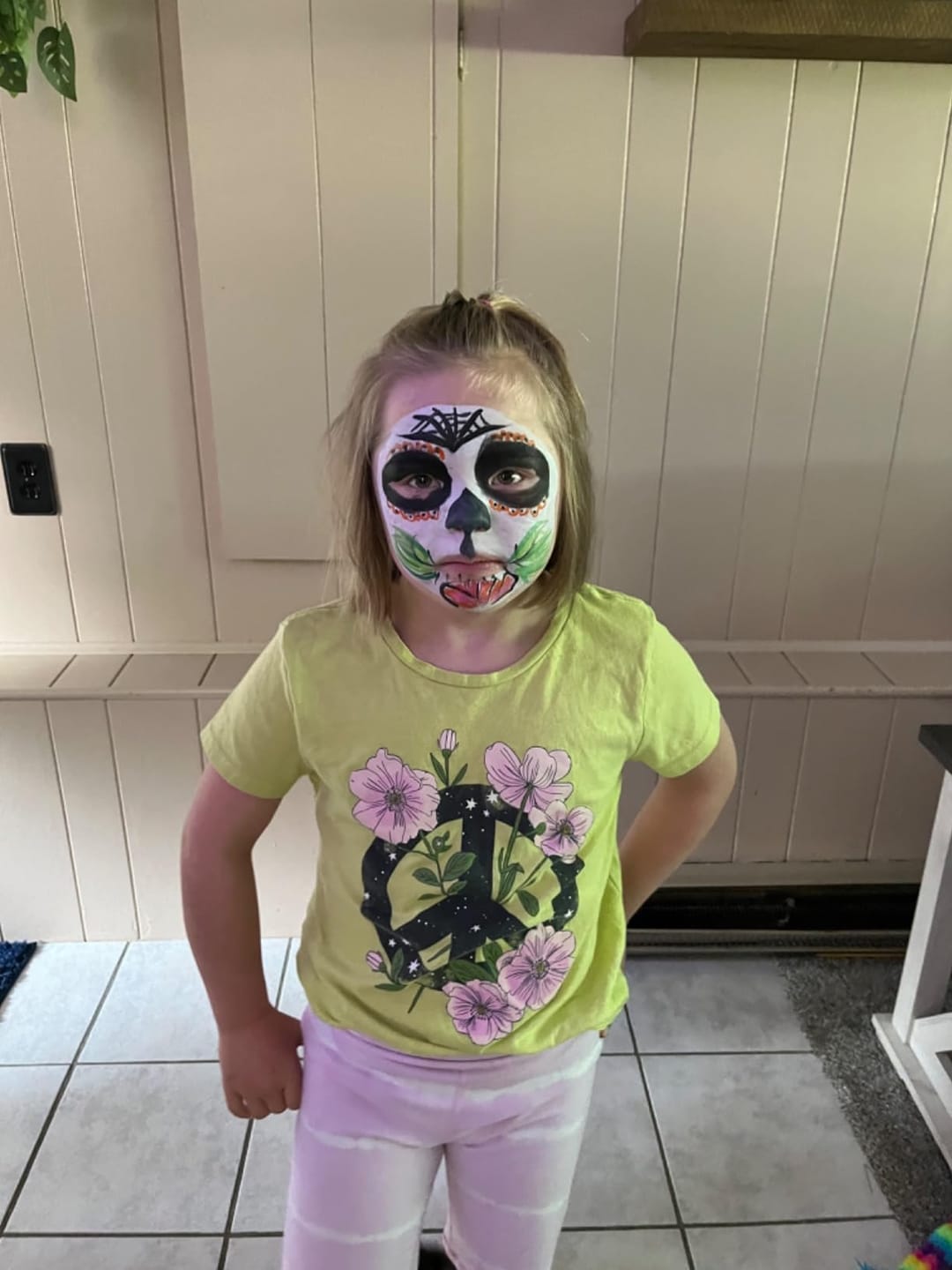 Customer photo review of Face & Body Paint Crayons