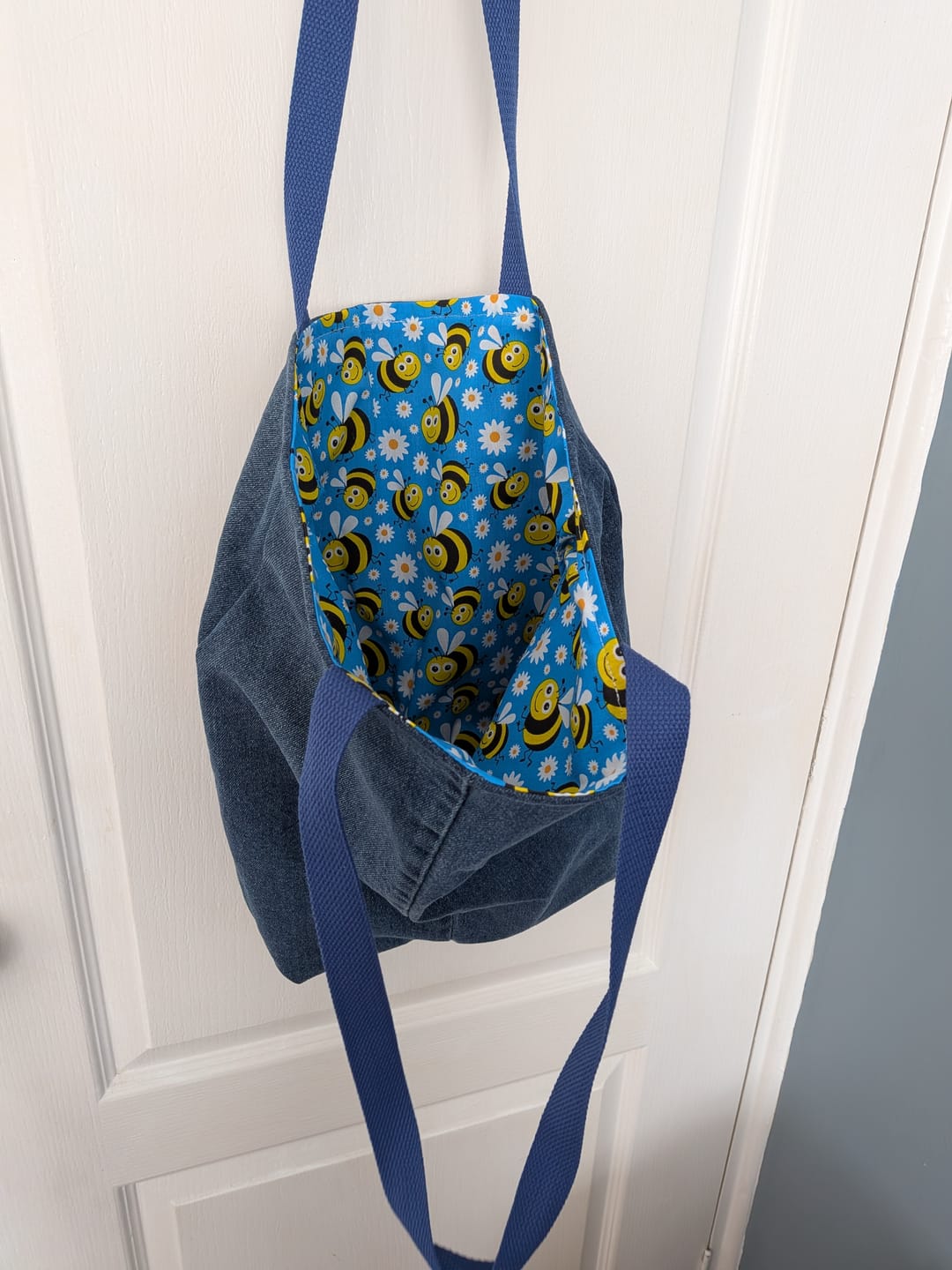 Customer photo review of Bees and Daisies Polycotton Fabric
