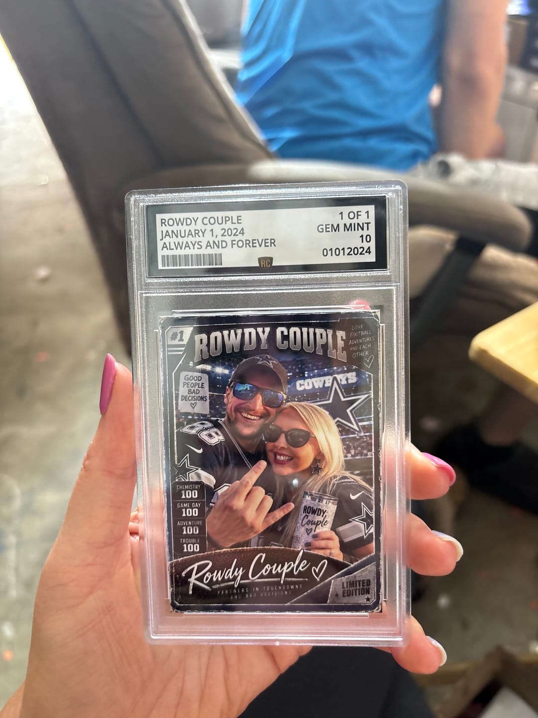 Customer photo review of Custom Graded Card