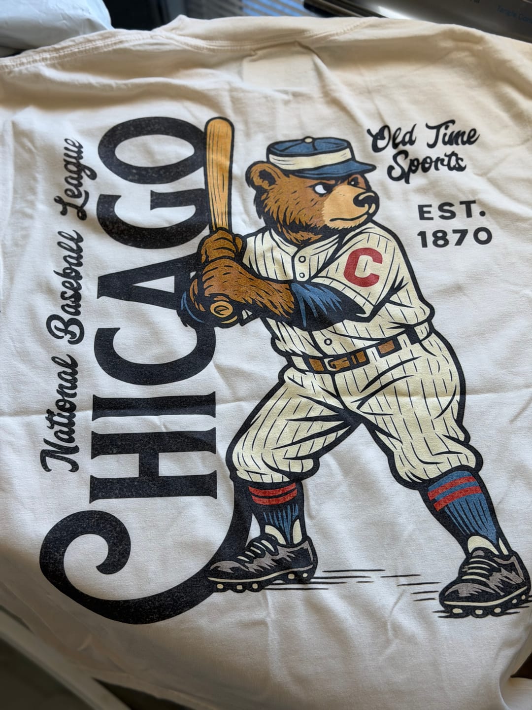Customer photo review of Old Time Chicago Baseball T-Shirt