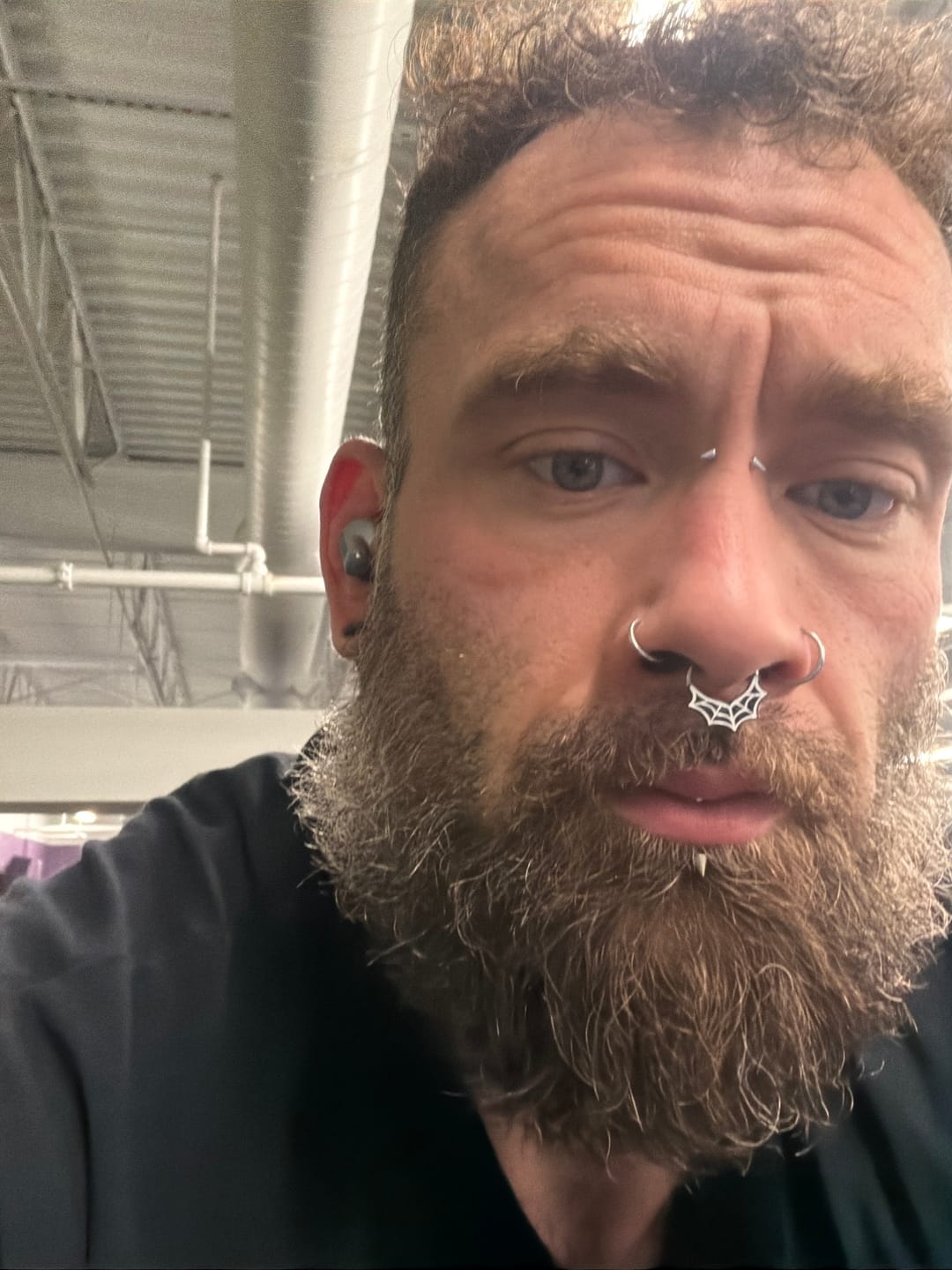 Customer photo review of Spider Web Septum + Daith Ring