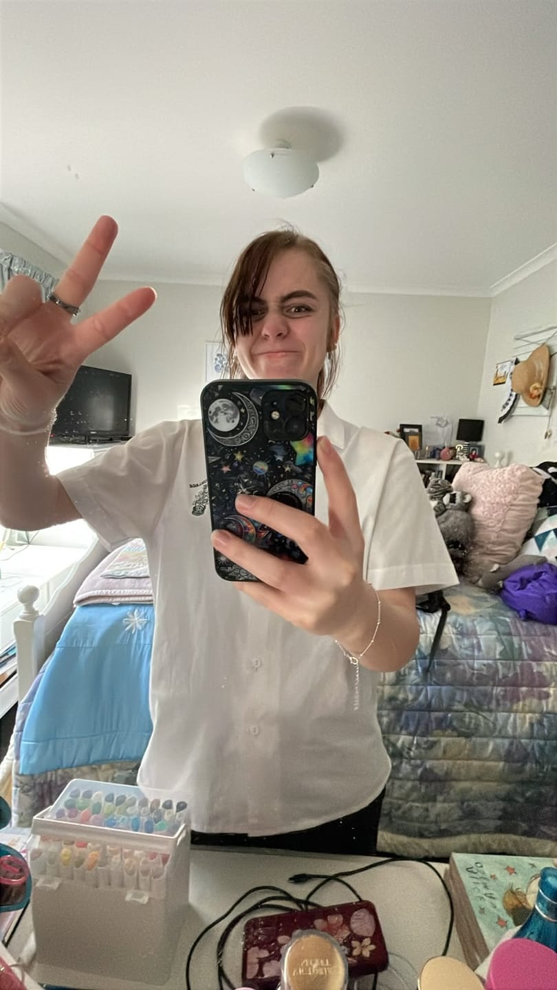Customer photo review of Stars And Moon Gloss Phone Case (for iPhone)