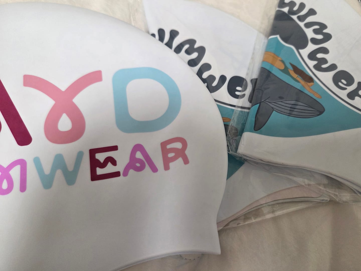 Customer photo review of JAYD Swim Cap - Find Your Flow