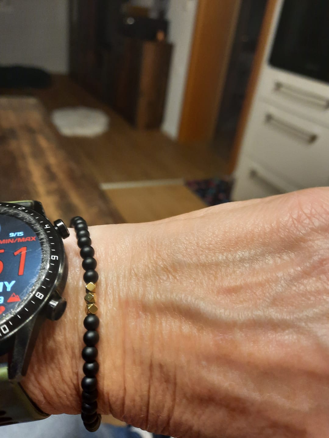 Customer photo review of Obsidian Armband
