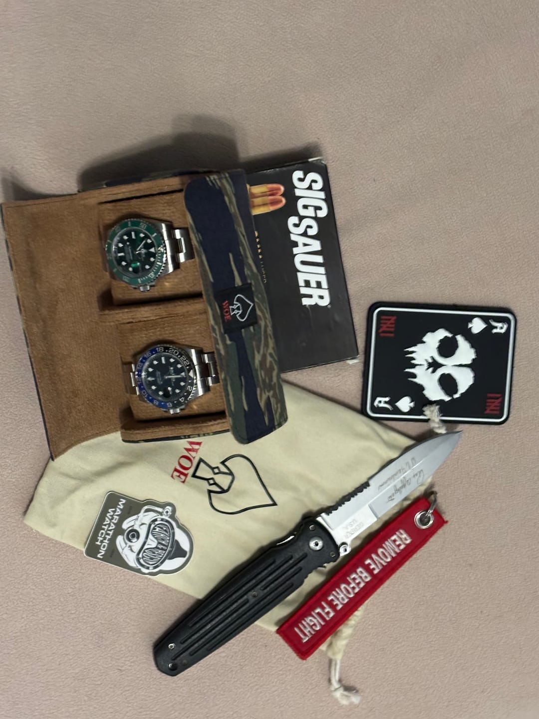 Customer photo review of W.O.E. Watch Tube - Tiger Stripe