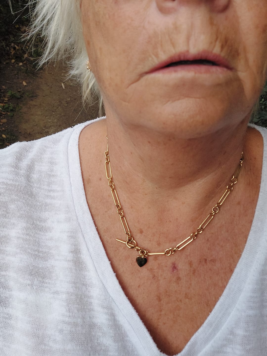 Customer photo review of Mini Heart Pendant