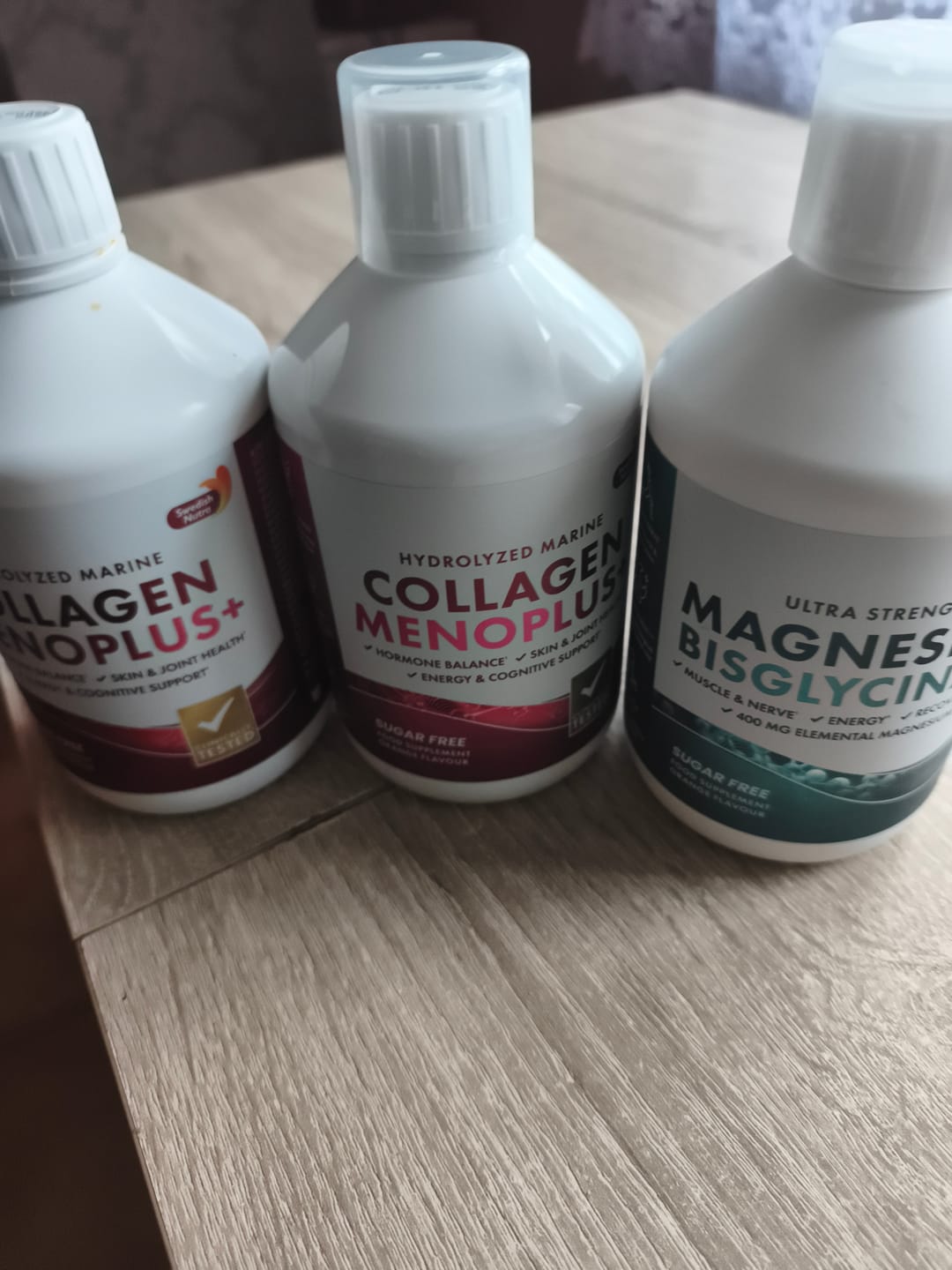 Customer photo review of Swedish Nutra - Collagen Menoplus+, skystas jūrinis kolagenas brandesnio amžiaus moterims, 500 ml