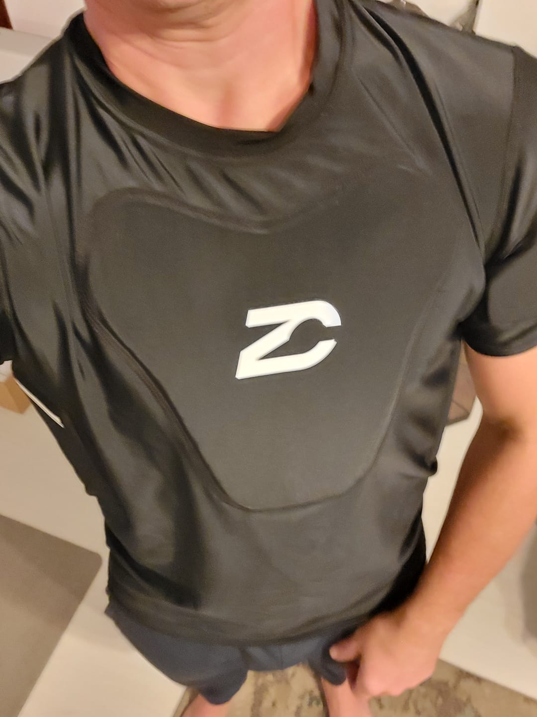 Customer photo review of ZPS1 HOCKEY REFEREE COMPRESSION PADDED SHIRT