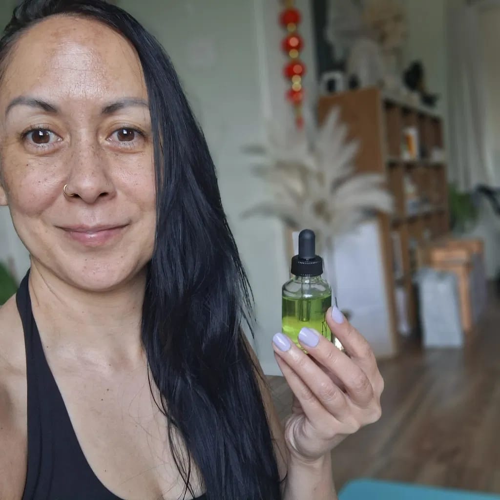 Customer photo review of Huile botanique croissance+