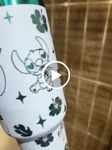 Customer photo review of Stitch Holographic In-Car Insulated Cup 40 OZ