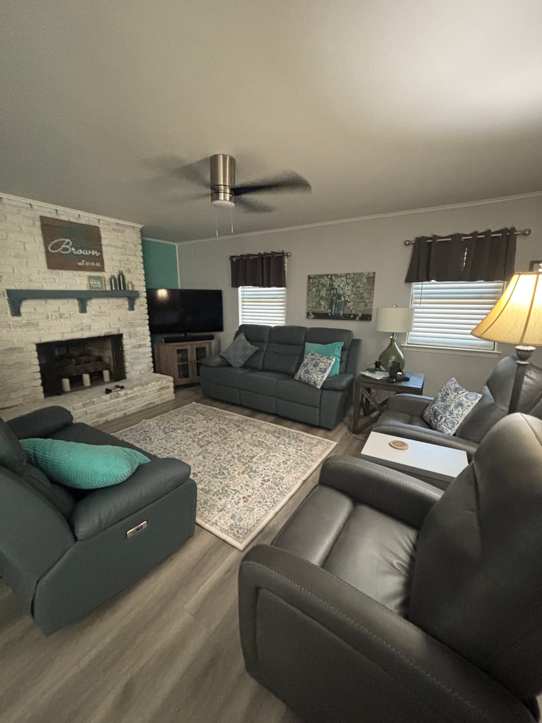 Customer photo review of Florin Washable Area Rug - Beige