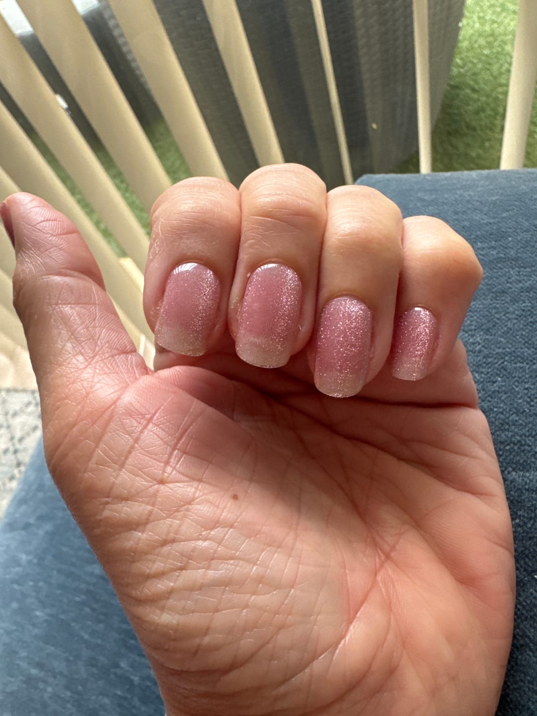 Customer photo review of Ice Ice Baby | Super Jellies DIY Hard Semi Cured Gel Nail Wraps
