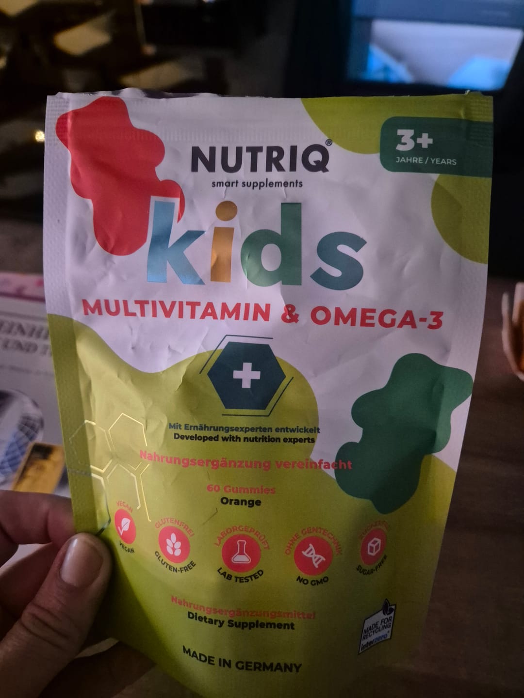 Customer photo review of Kids Multivitamin & Omega-3