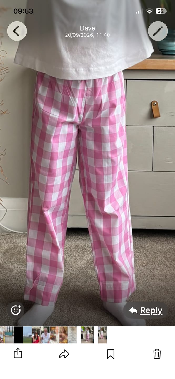 Customer photo review of Special Offer Large Gingham Polycotton Fabric