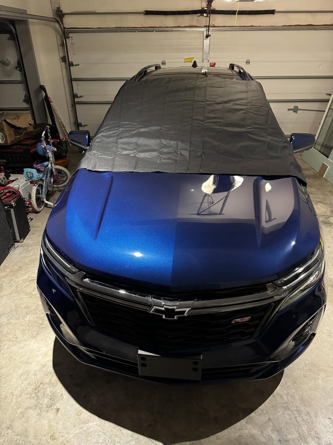 Customer photo review of Magnetic Windshield Cover - All-Season Sun, Snow & Frost Protector for Cars, SUVs & Trucks