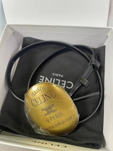 Customer photo review of Celine Paris Belt With Signature Round Buckle