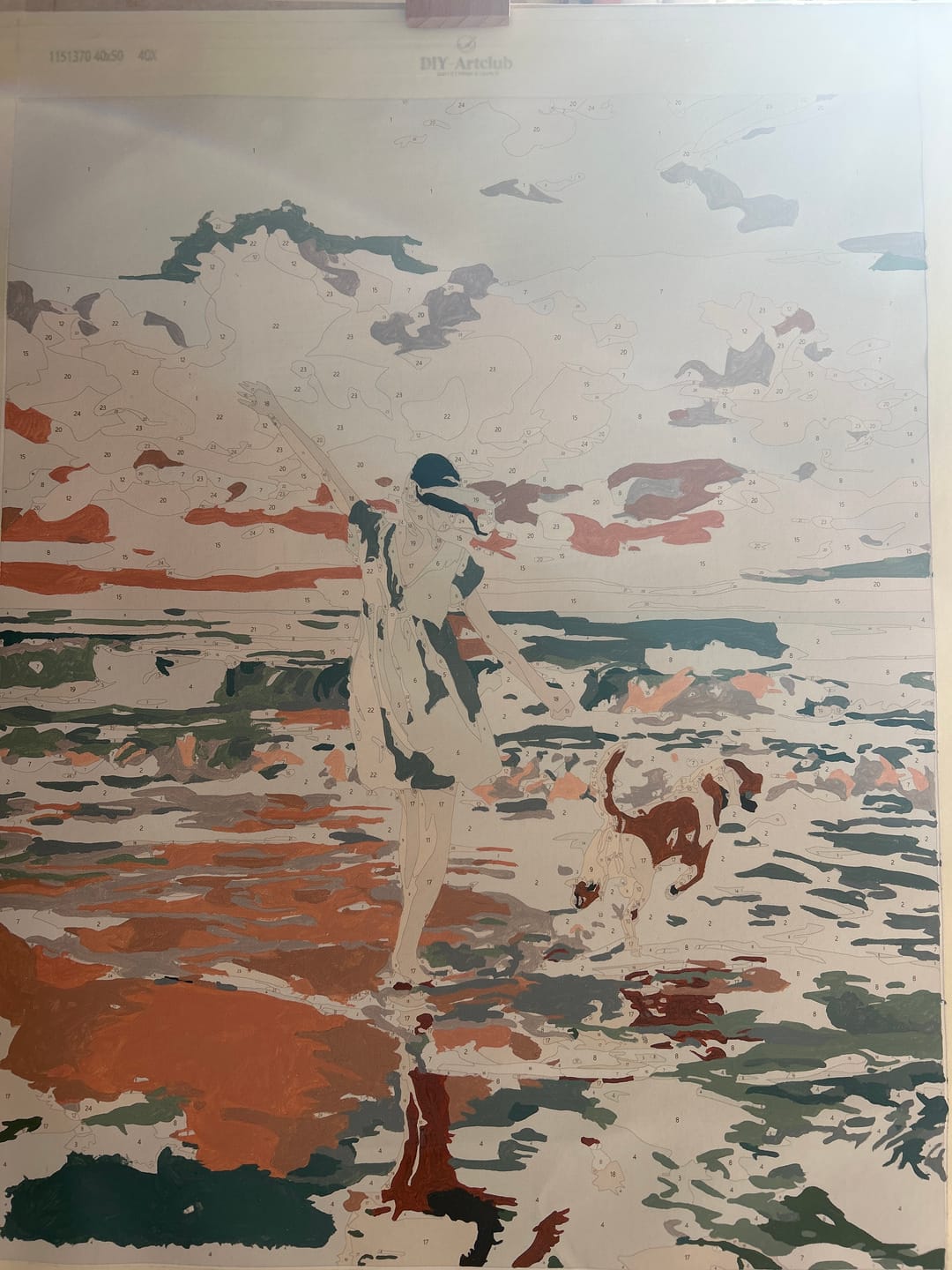 Customer photo review of Waves of Joy | Paint by Number