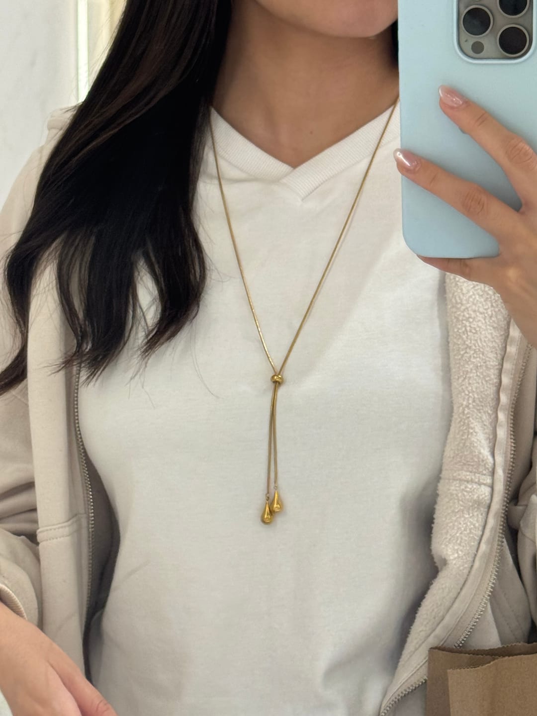 Customer photo review of Collar Corbatin Doble Gota Ajustable