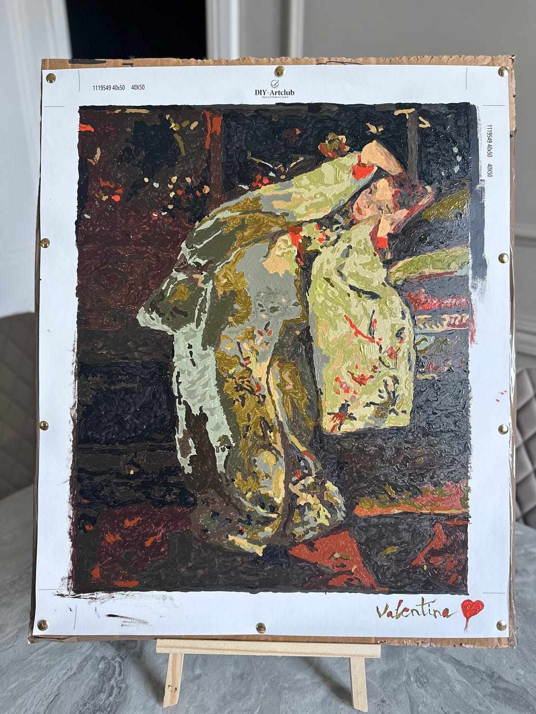 Customer photo review of Girl in a White Kimono - George Hendrik Breitner | Paint by Number