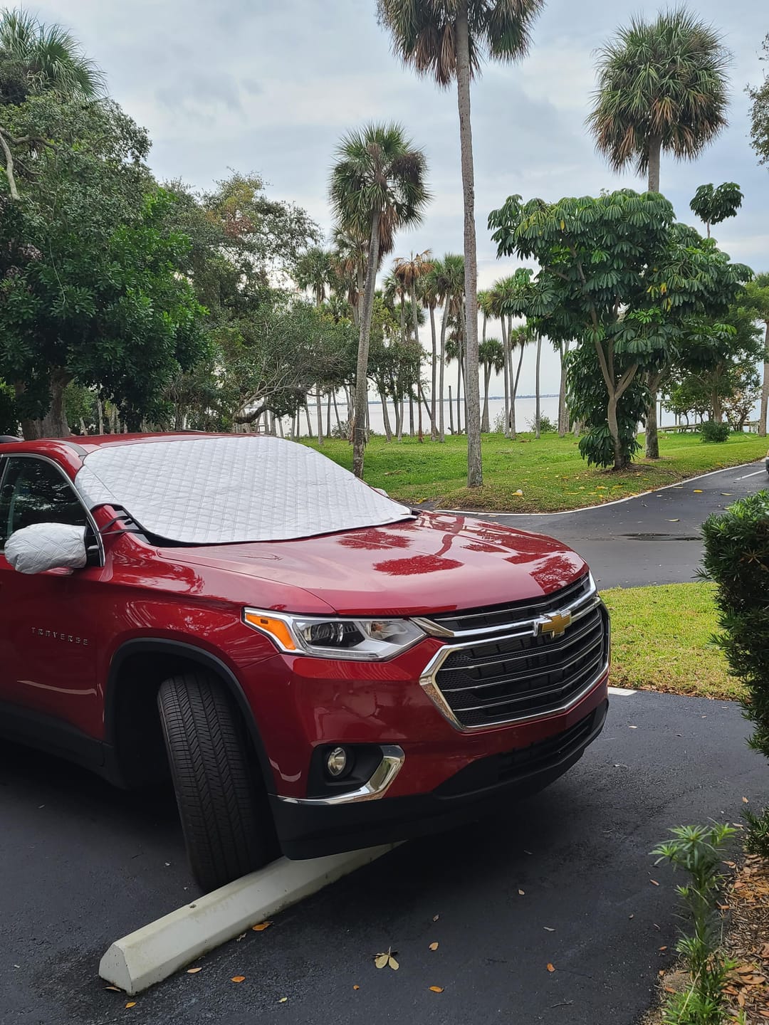 Customer photo review of Magnetic Windshield Cover - All-Season Sun, Snow & Frost Protector for Cars, SUVs & Trucks