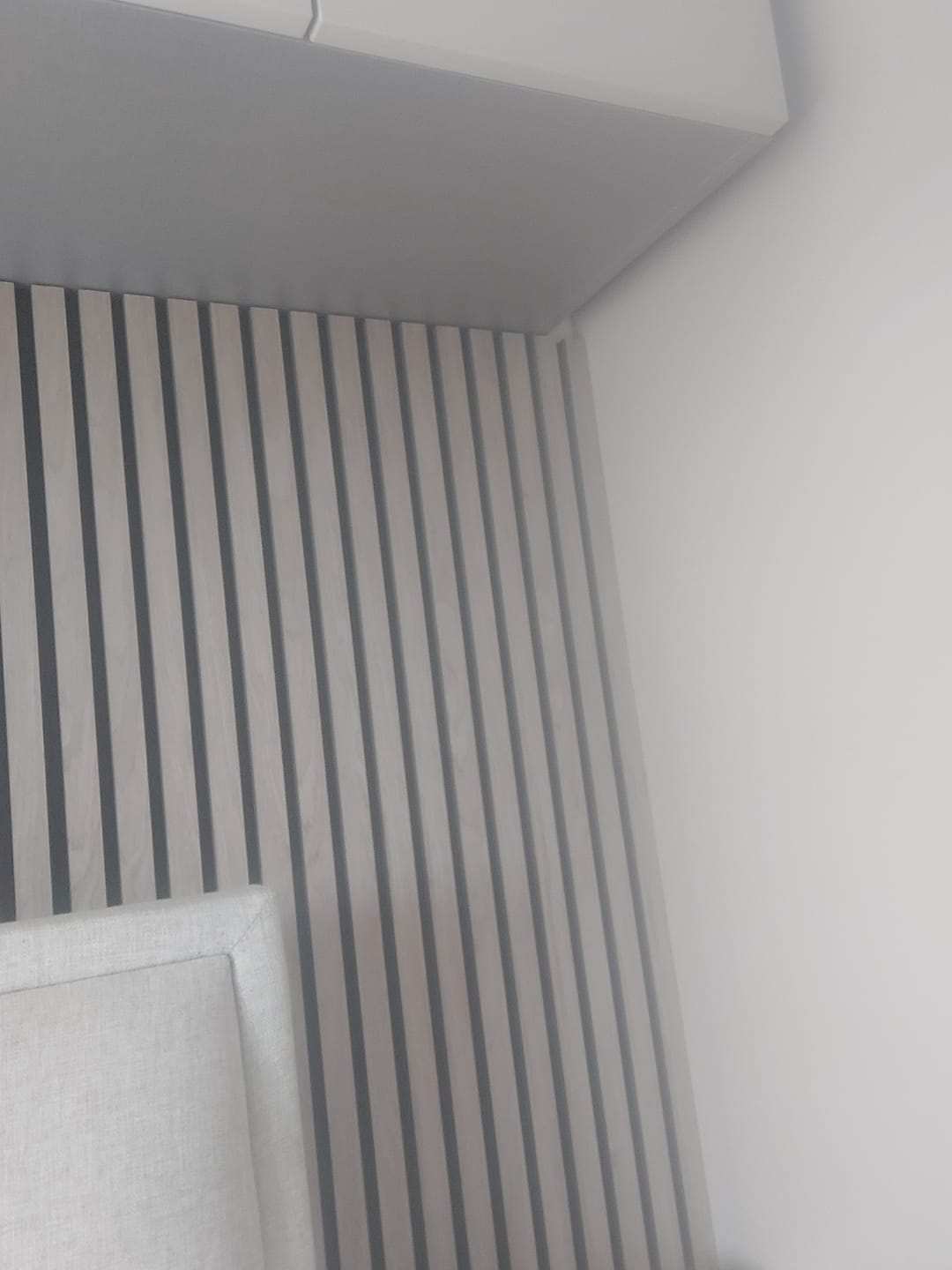 Customer photo review of Acoustic Slat Wall Panels Wooden Decorative Wall Panels Walnut Premium 2.4m x 0.6m
