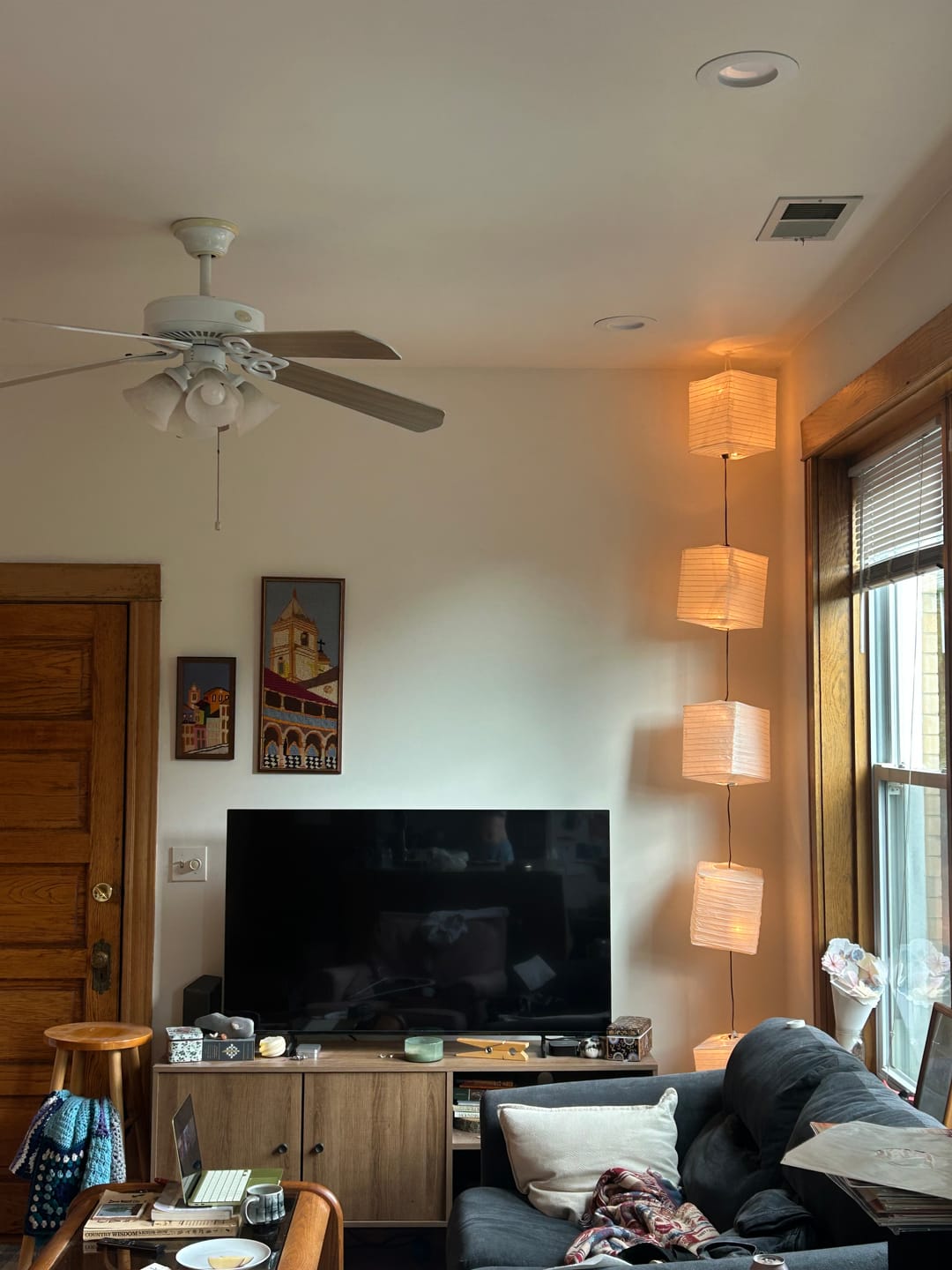 Customer photo review of Beige Hako Paper Lantern
