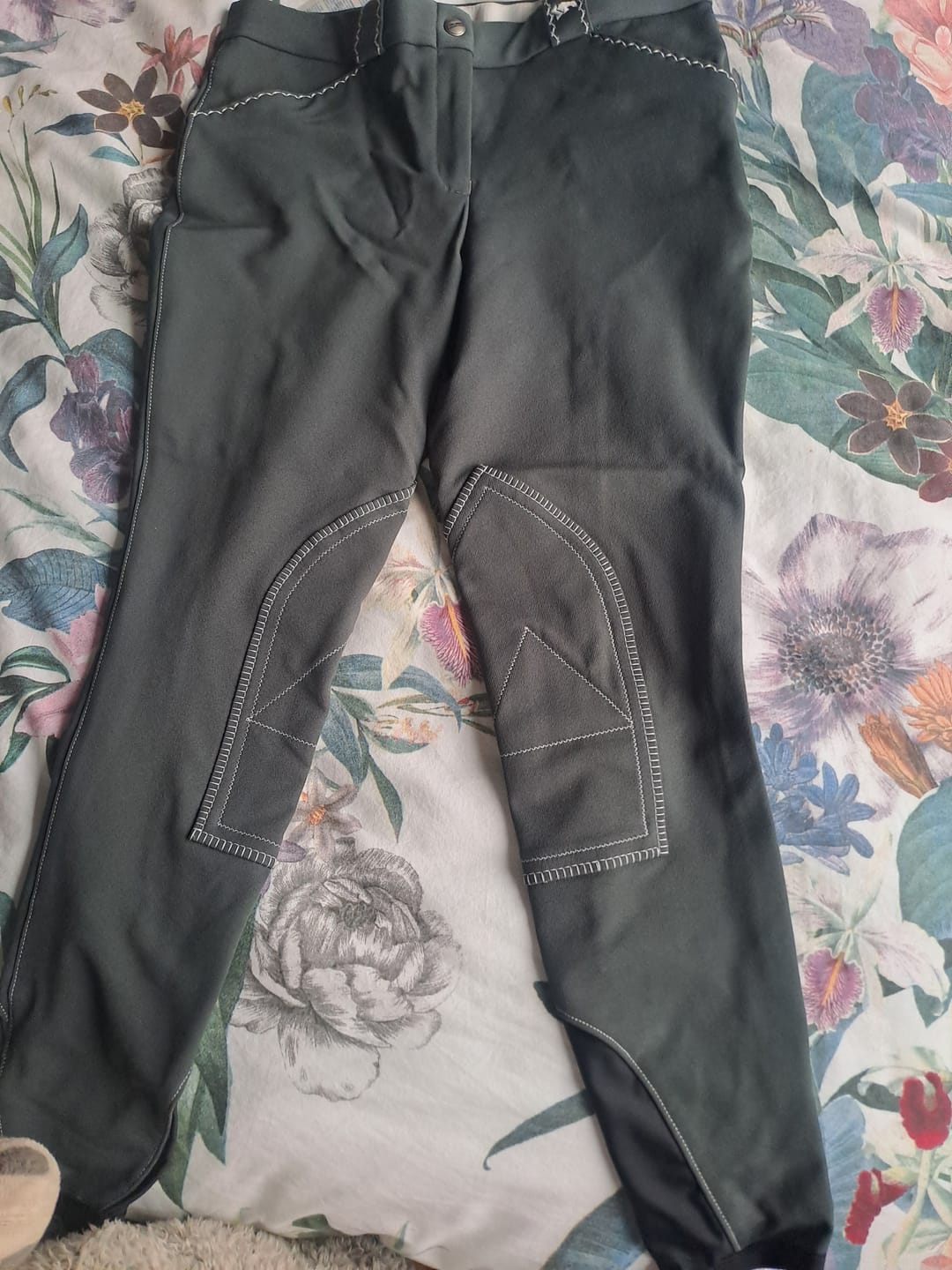 Customer photo review of Sarm Hippique Ladies Breeches Alicia Green Grey