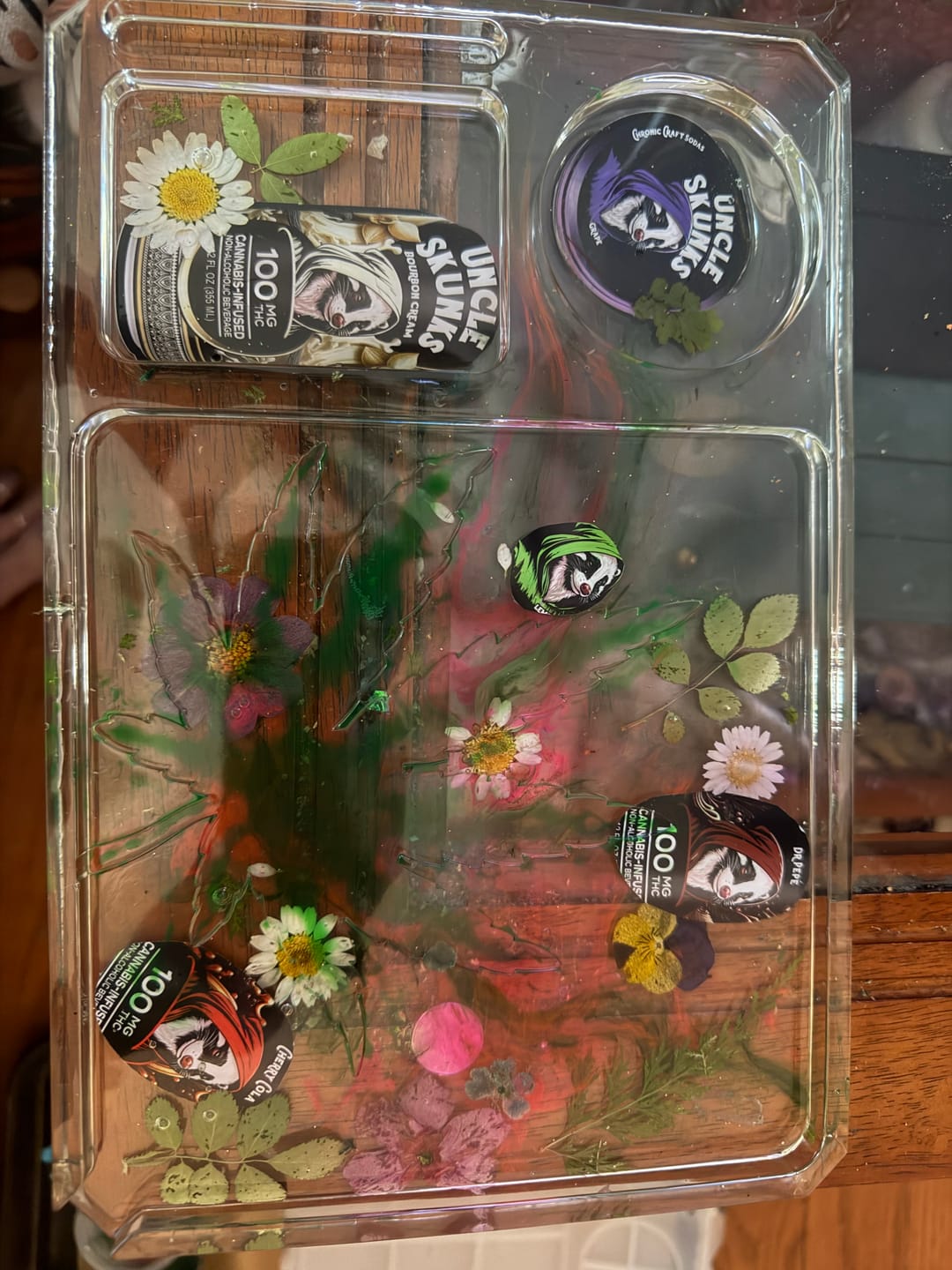Customer photo review of 8-Flavor Variety Pack | 100 mg | 12oz Chronic Craft Sodas