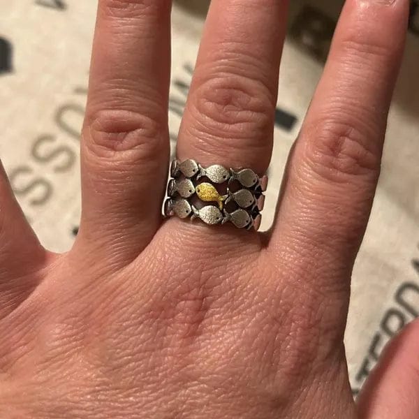 Customer photo review of Keep Going Fish Ring