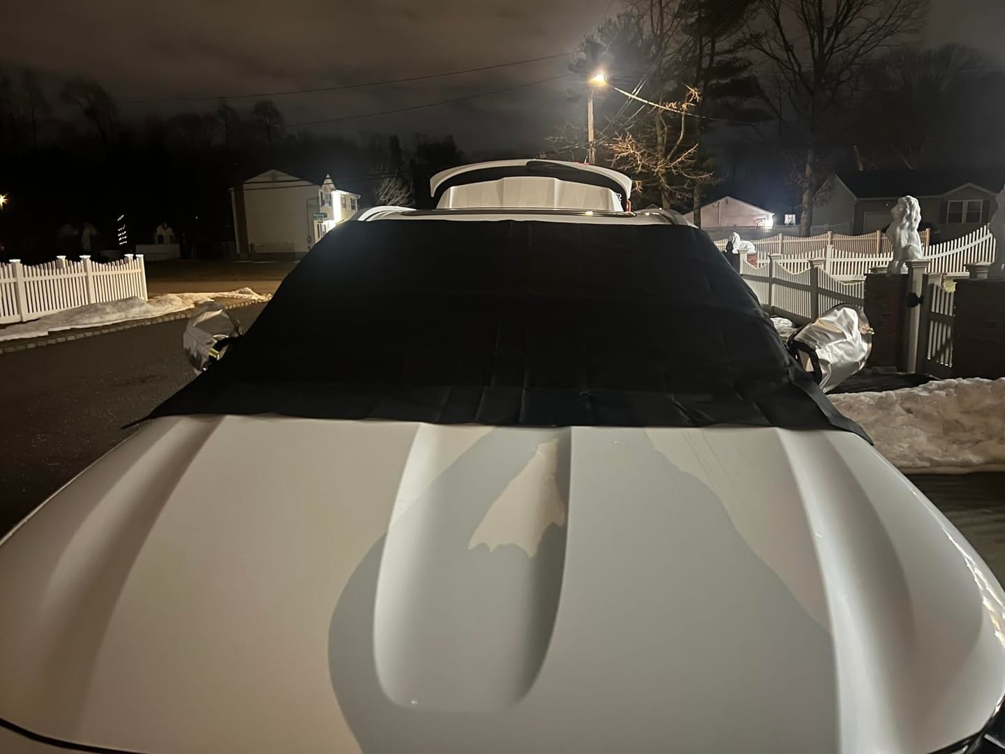 Customer photo review of Magnetic Windshield Cover - All-Season Sun, Snow & Frost Protector for Cars, SUVs & Trucks