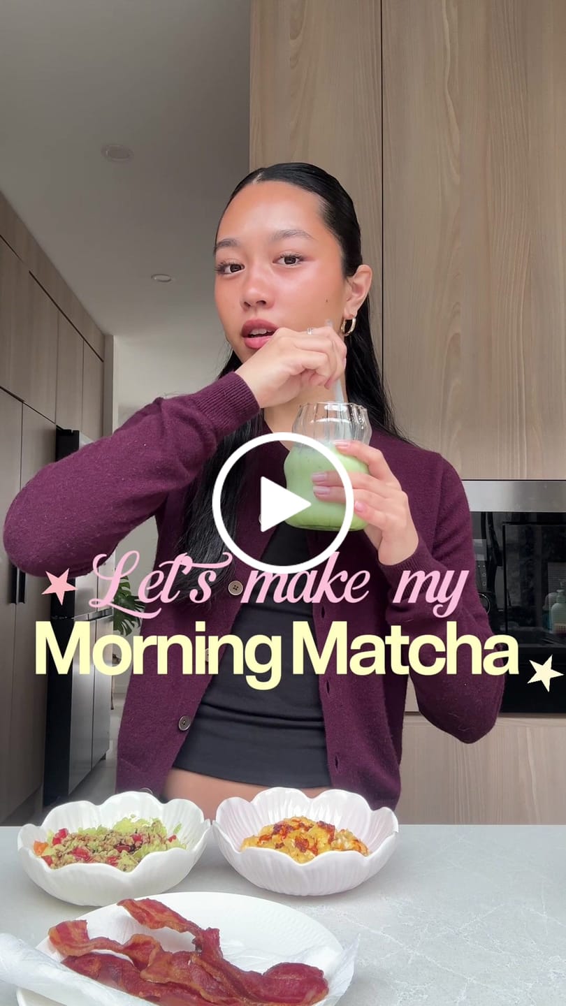 Customer video review of Strawberry Matcha Latte (Ceremonial Grade + Pre & Probiotics)