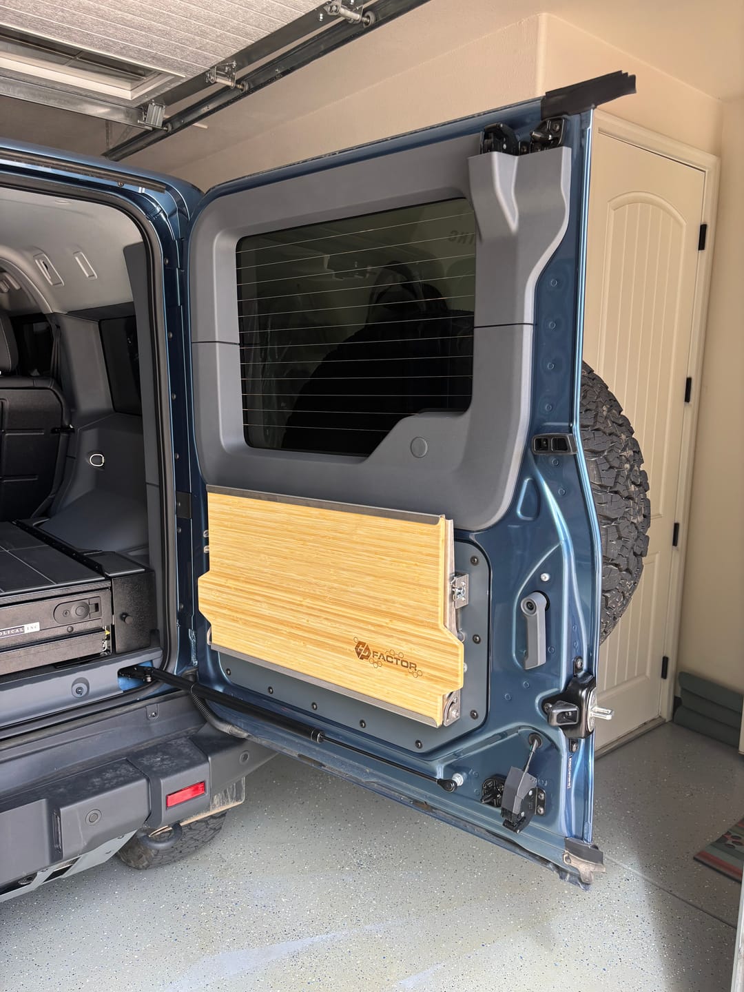 Customer photo review of Ineos Grenadier V2 Folding Tailgate Table - Flat Backer