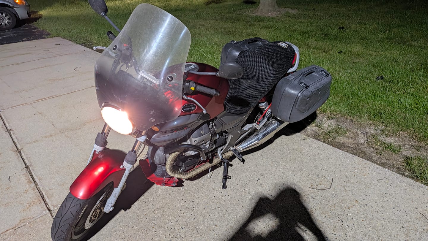 Customer photo review of Wind Rider Seat Cover