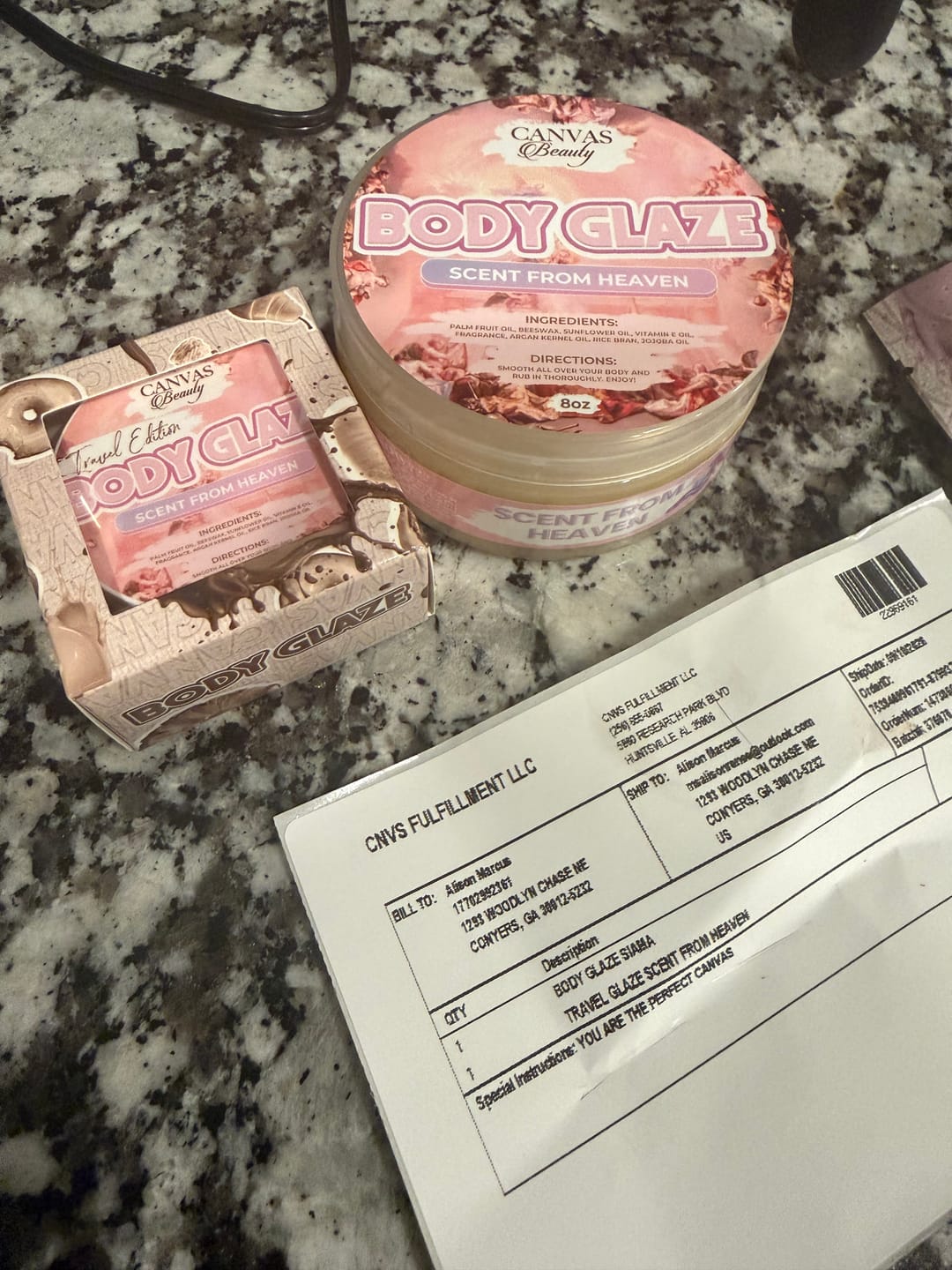 Customer photo review of (NEW) TRAVEL GLAZE: SCENT FROM HEAVEN