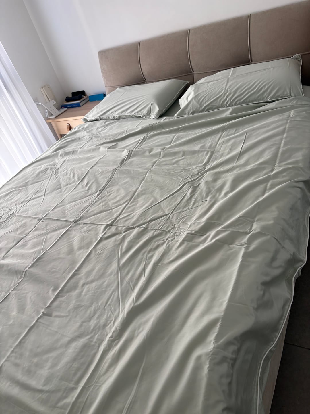 Customer photo review of סט מצעים מרווה - כותנה מצרית