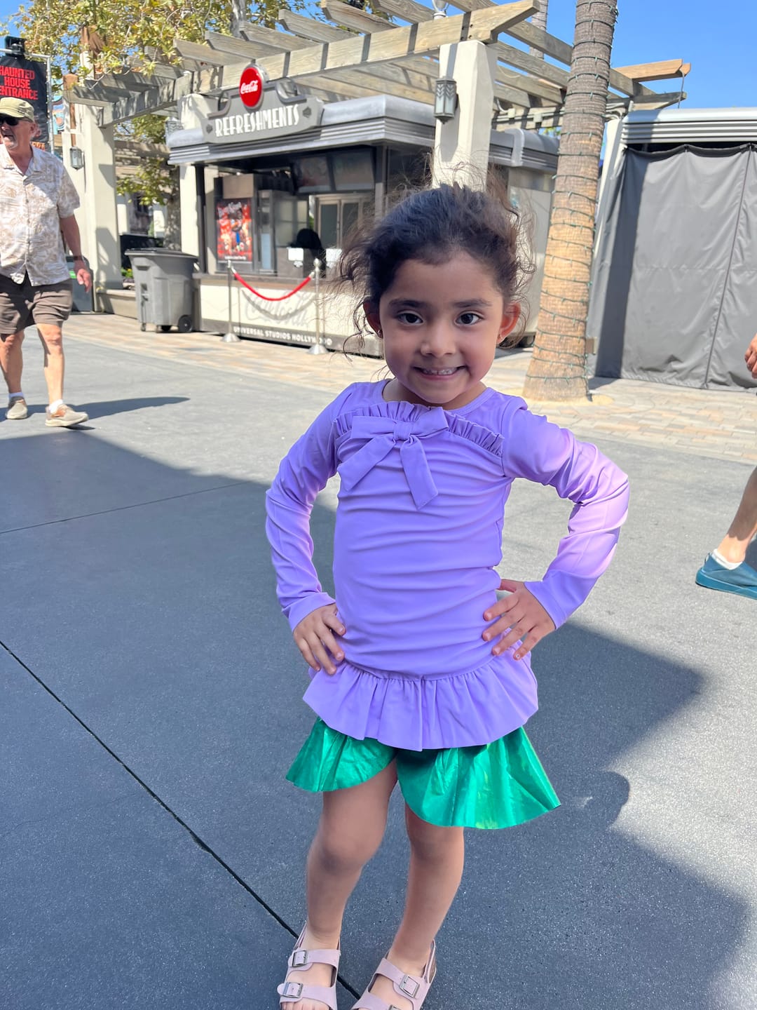 Customer photo review of Mermaid Princess Rash Guard Swim Set