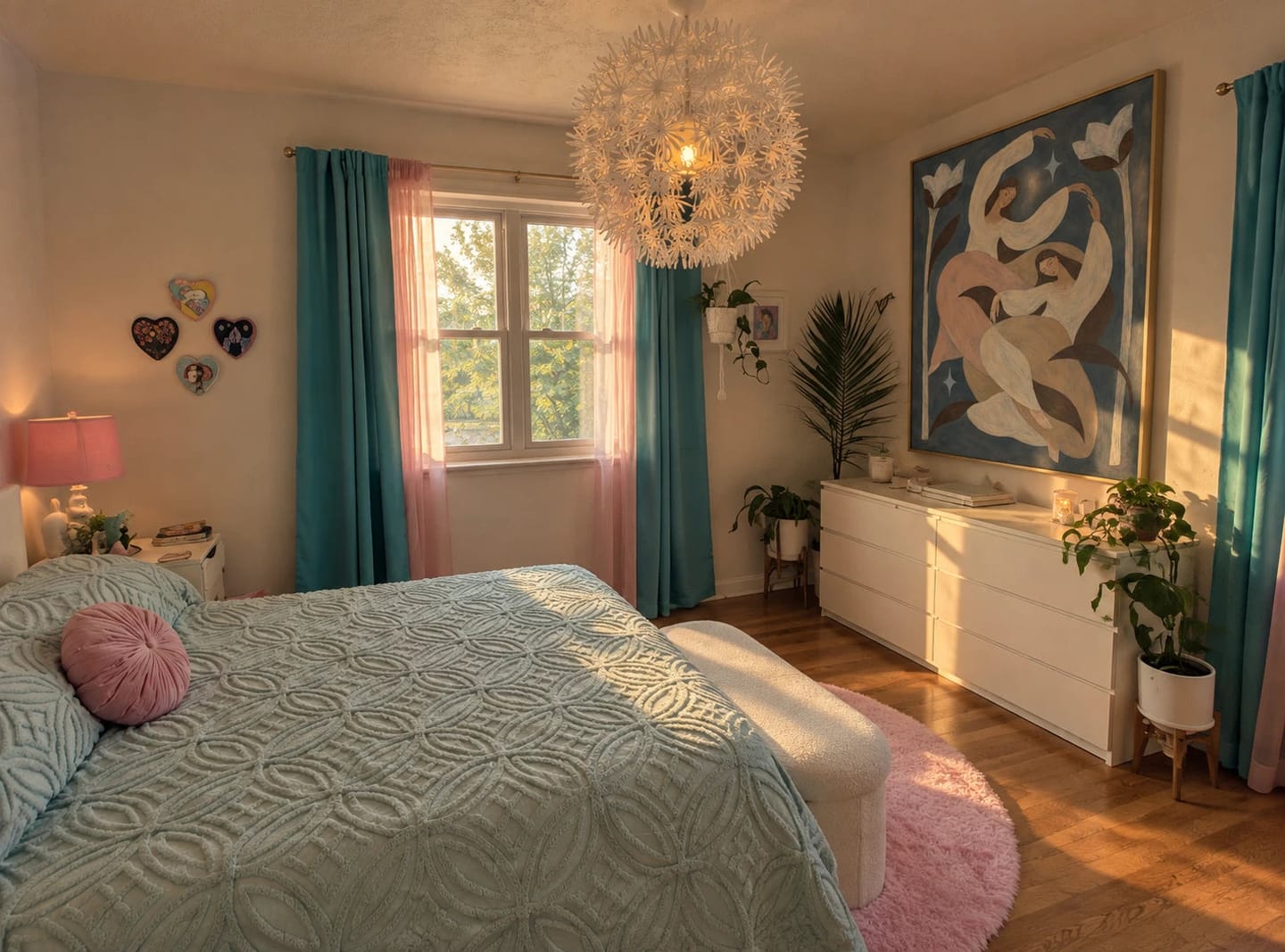 Customer photo review of Modern Folk Art | Moonlit Garden Sisters