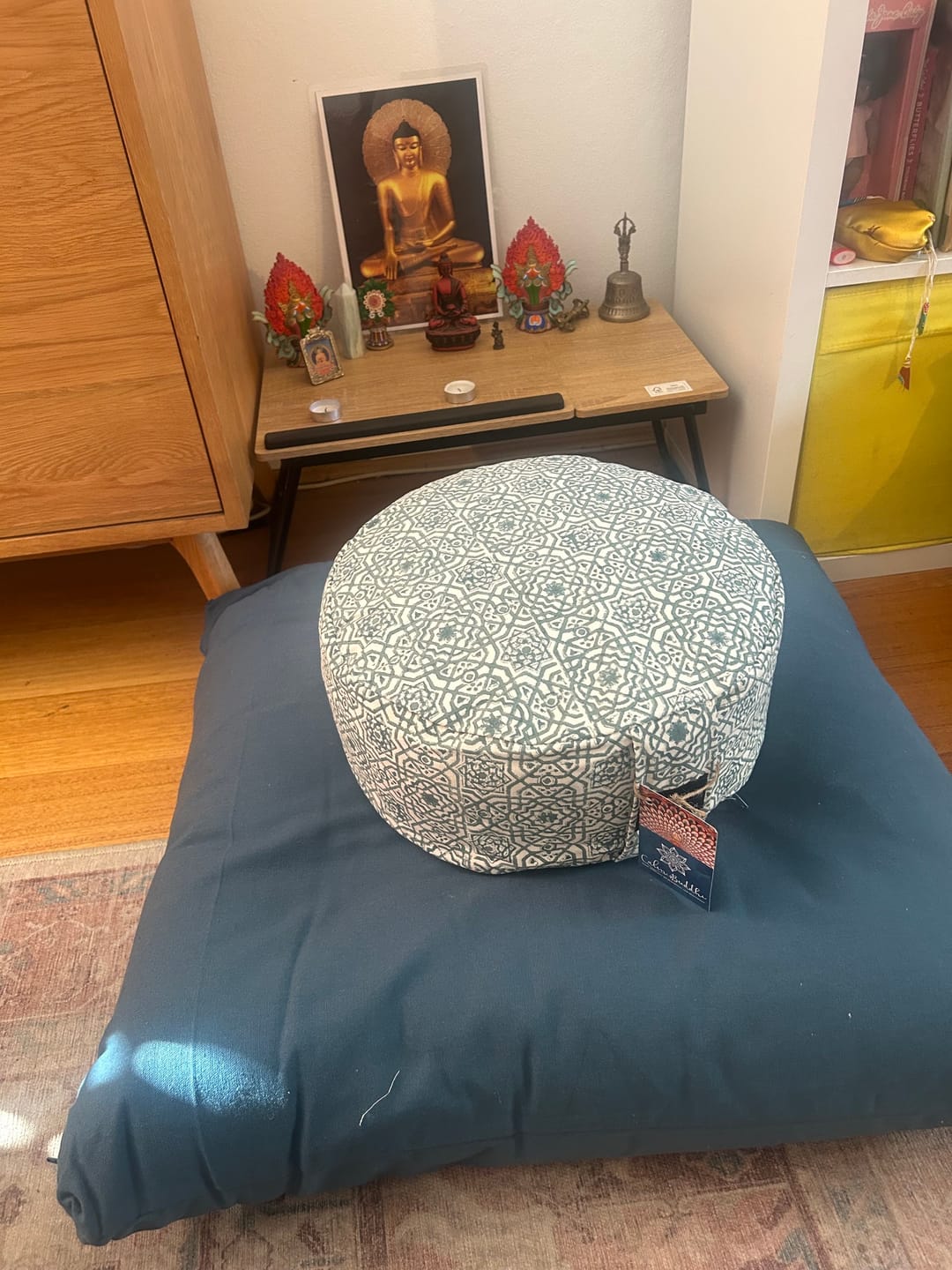 Customer photo review of Rondo Meditation Cushion - Moroccan Dreams