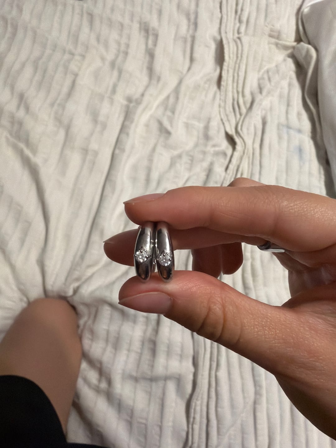 Customer photo review of Aretes Bruma Plata
