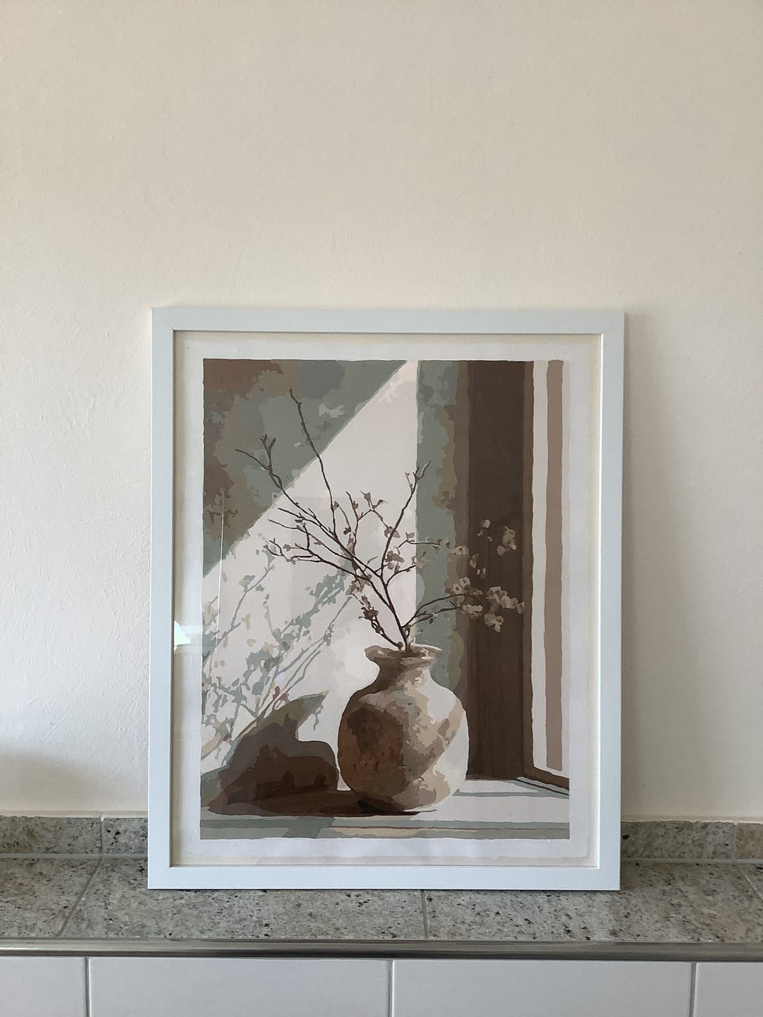 Customer photo review of Malen nach Zahlen - Zweige im Licht