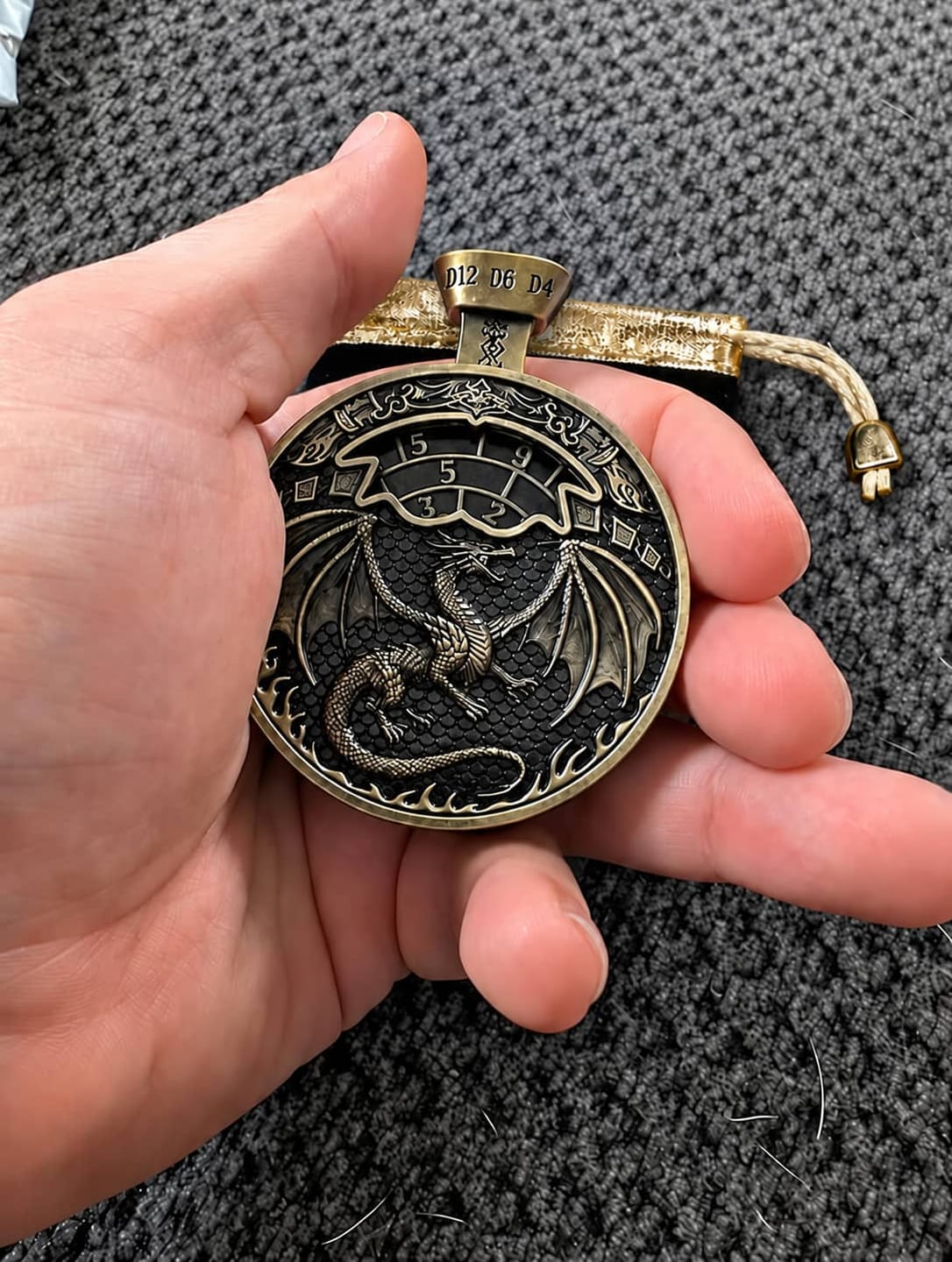 Customer photo review of Pocket Press Dice