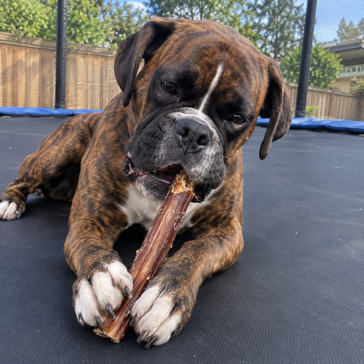 Customer photo review of 6 Inch Standard Braided Bully Stick