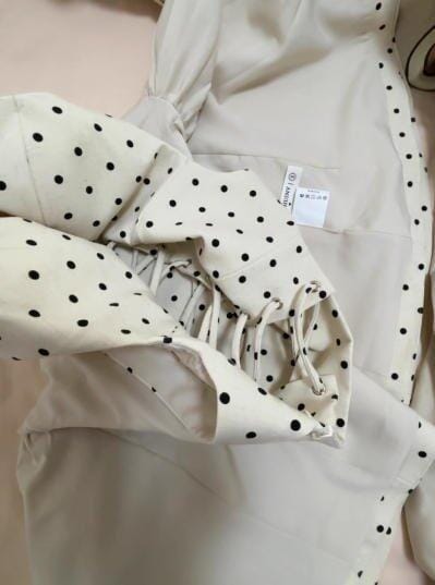 Customer photo review of Vintage-Inspired Polka Dot Mini Dress