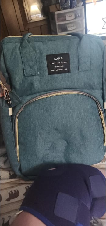 Customer photo review of Mochila Cambiador con Cuna Plegable para Bebé