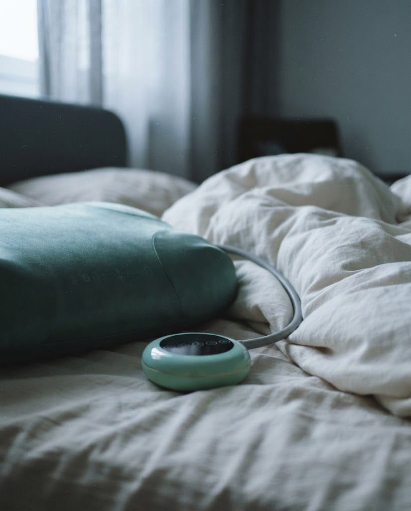Customer photo review of FYROST Vesper — Smart Anti-Snore Pillow