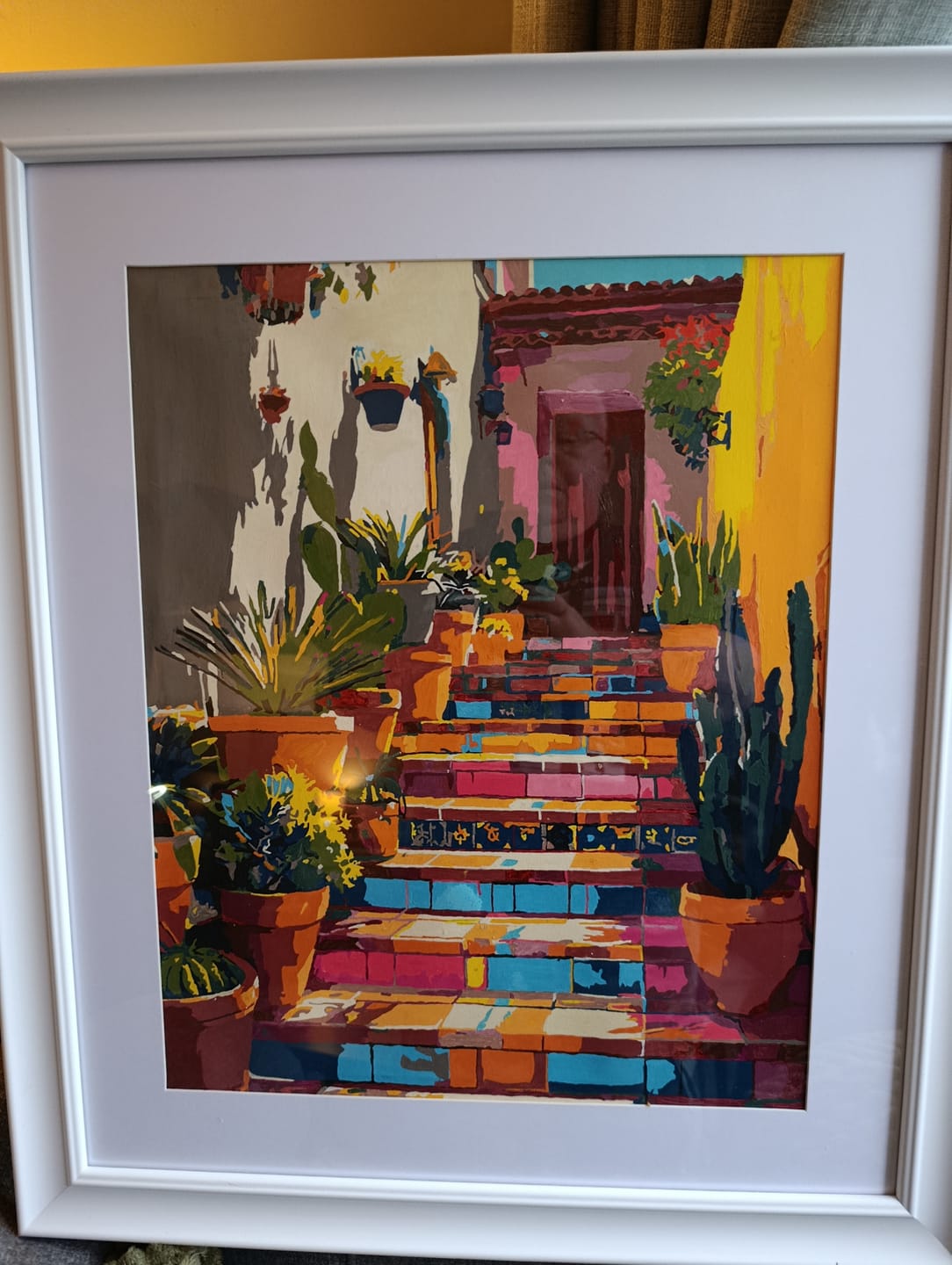 Customer photo review of Stairs to Mexico | Paint by Number